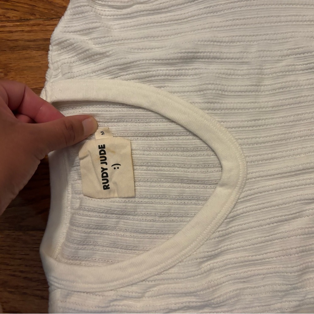 Rudy Jude Salt color Adult Pointelle Tee